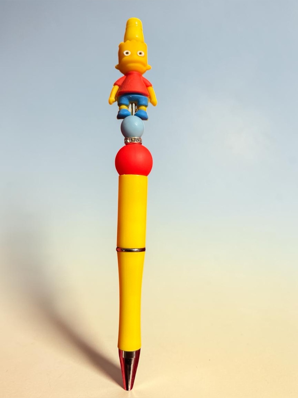 Handmade Pen with 3D Yellow Character